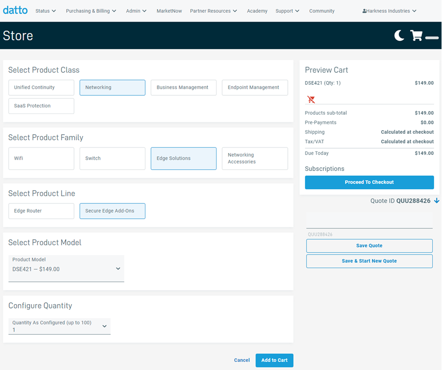 Purchasing the Secure Edge appliance